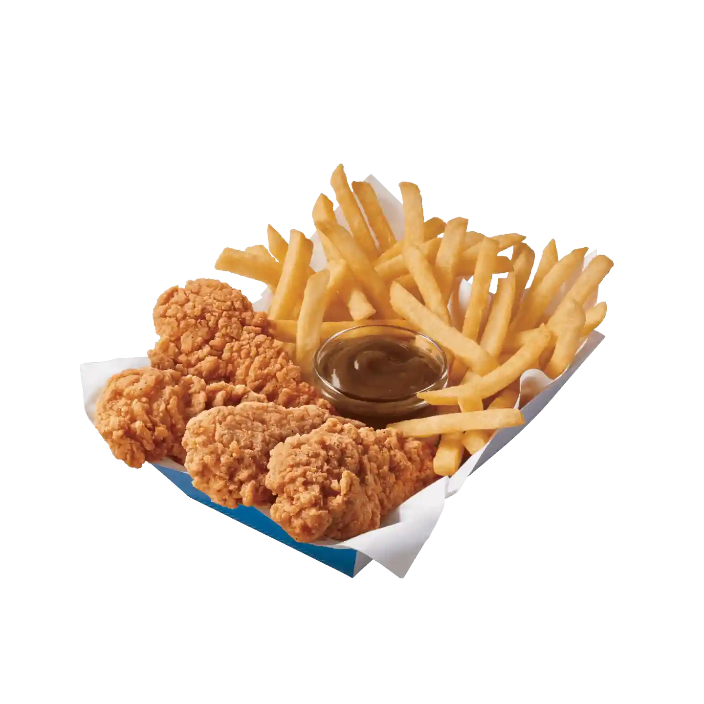 Lanières de poulet en panier